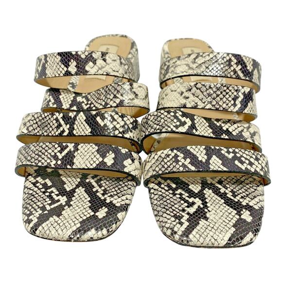 Antonio Melani "Cosgrove" strappy sandals lizard print leather uppers US 7.5M - Picture 10 of 10